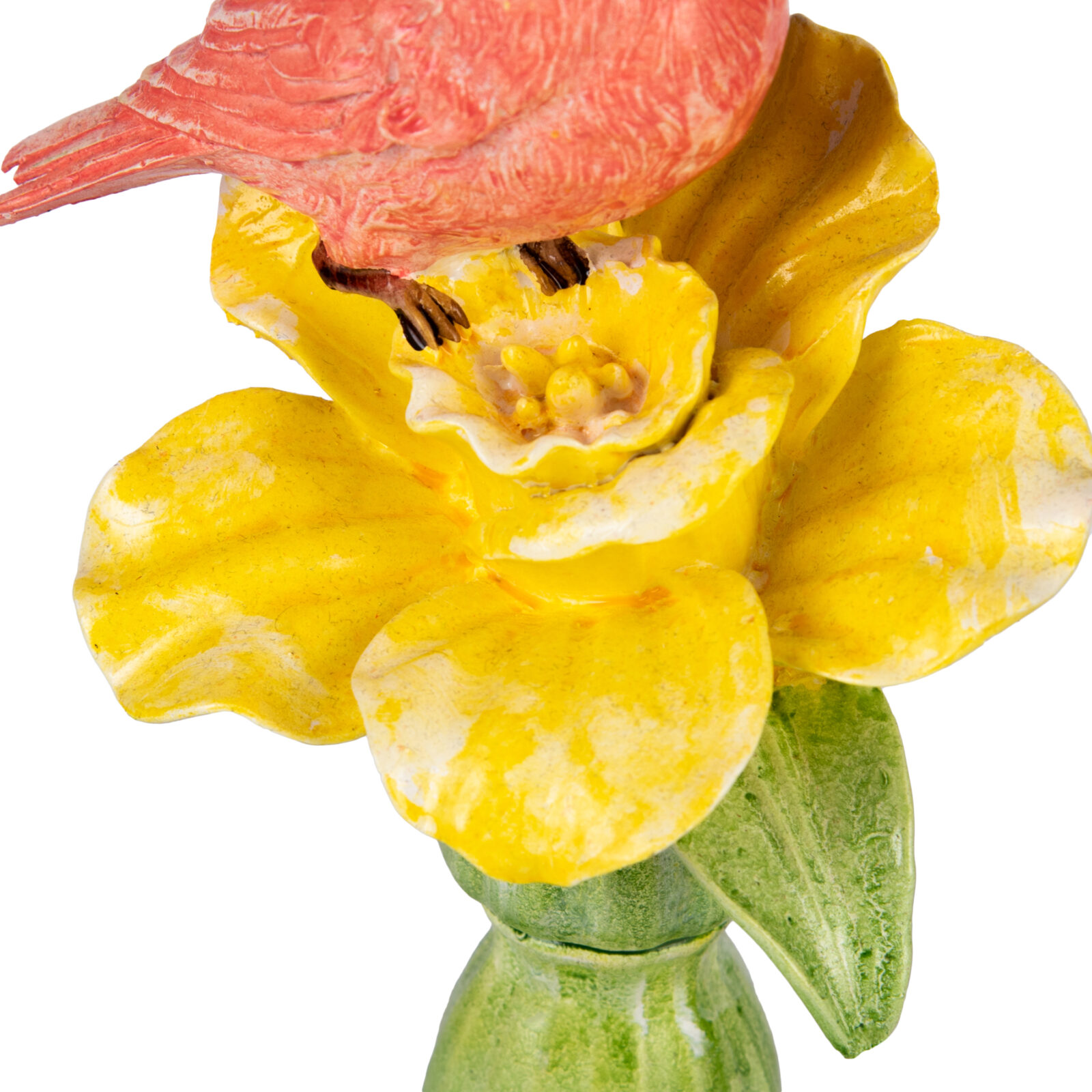 Resin Bird on Flower (H24.5cm) - Image 5