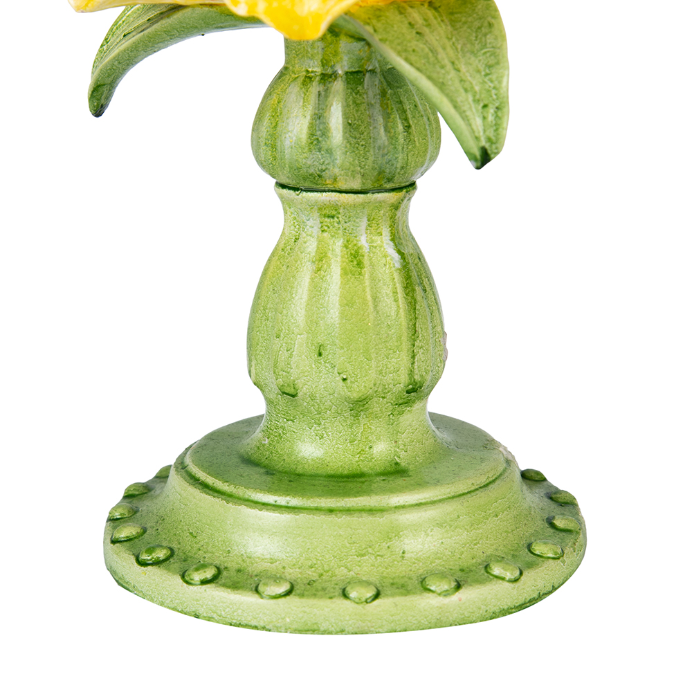 Resin Bird on Flower (H24.5cm) - Image 6