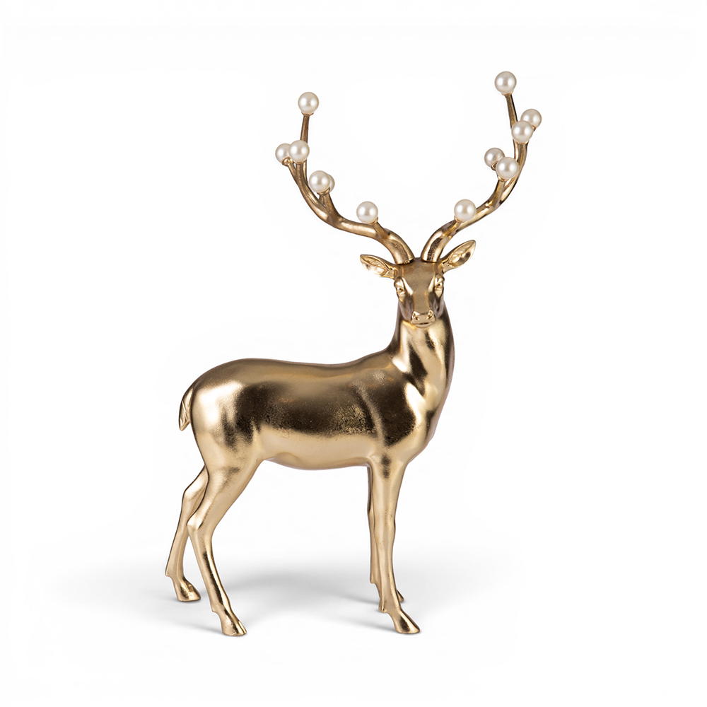 Deer with Pearl Antlers (Set of 2) - Image 4
