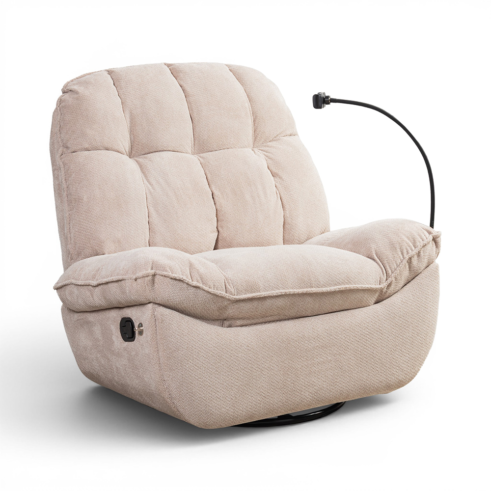 Weis Swivel Rocker Recliner with Phone Holder