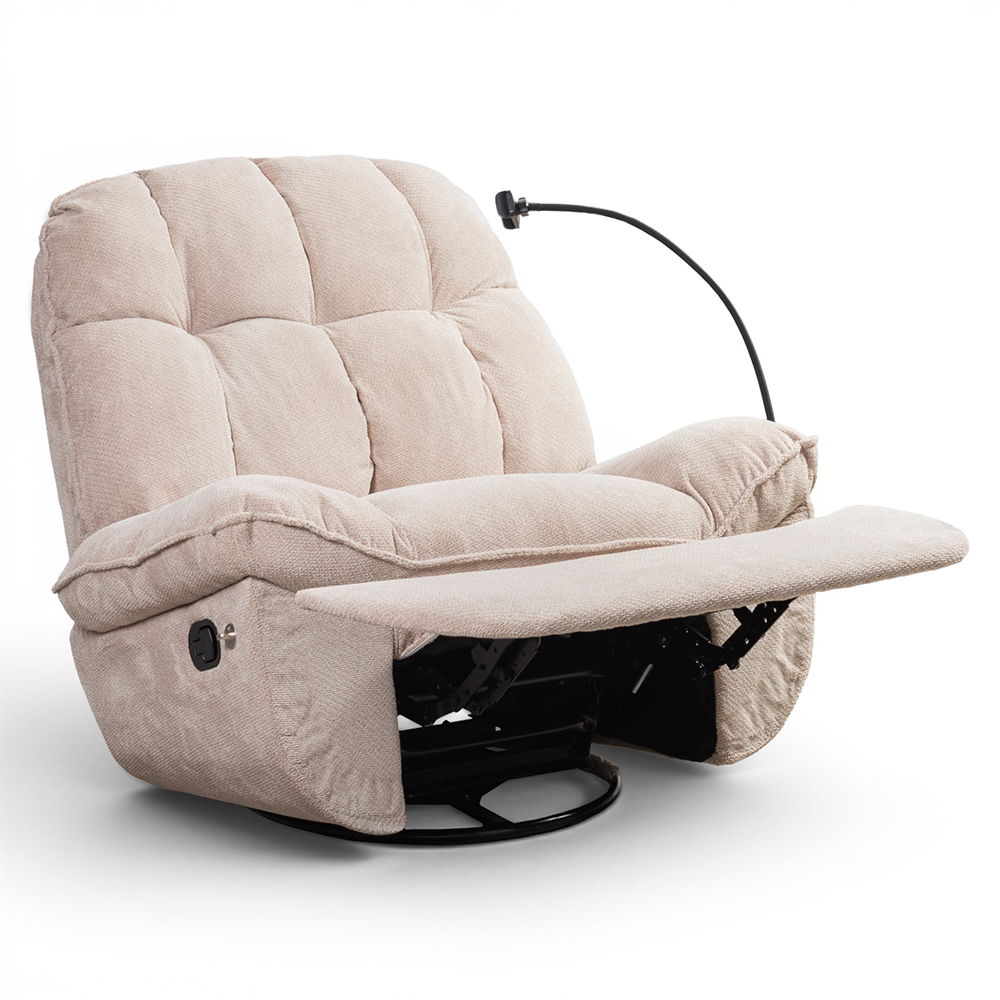 Weis Swivel Rocker Recliner with Phone Holder - Image 2