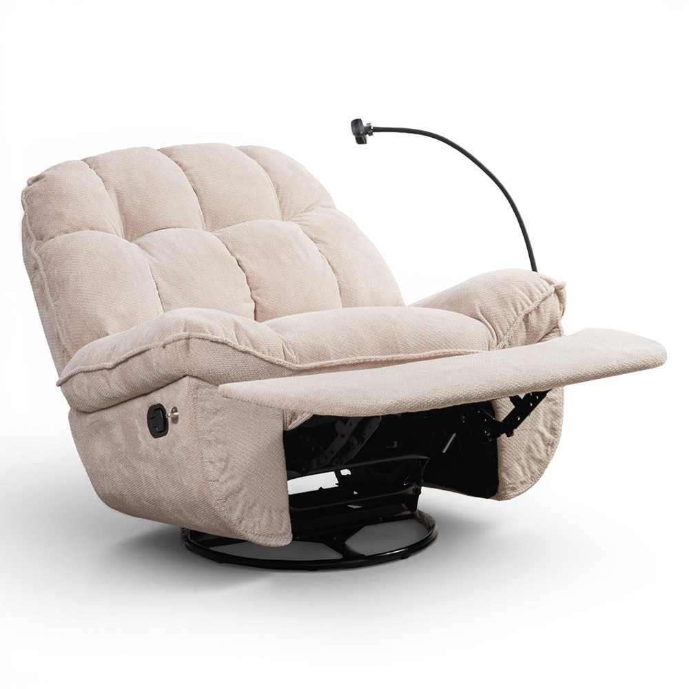 Weis Swivel Rocker Recliner with Phone Holder - Image 3