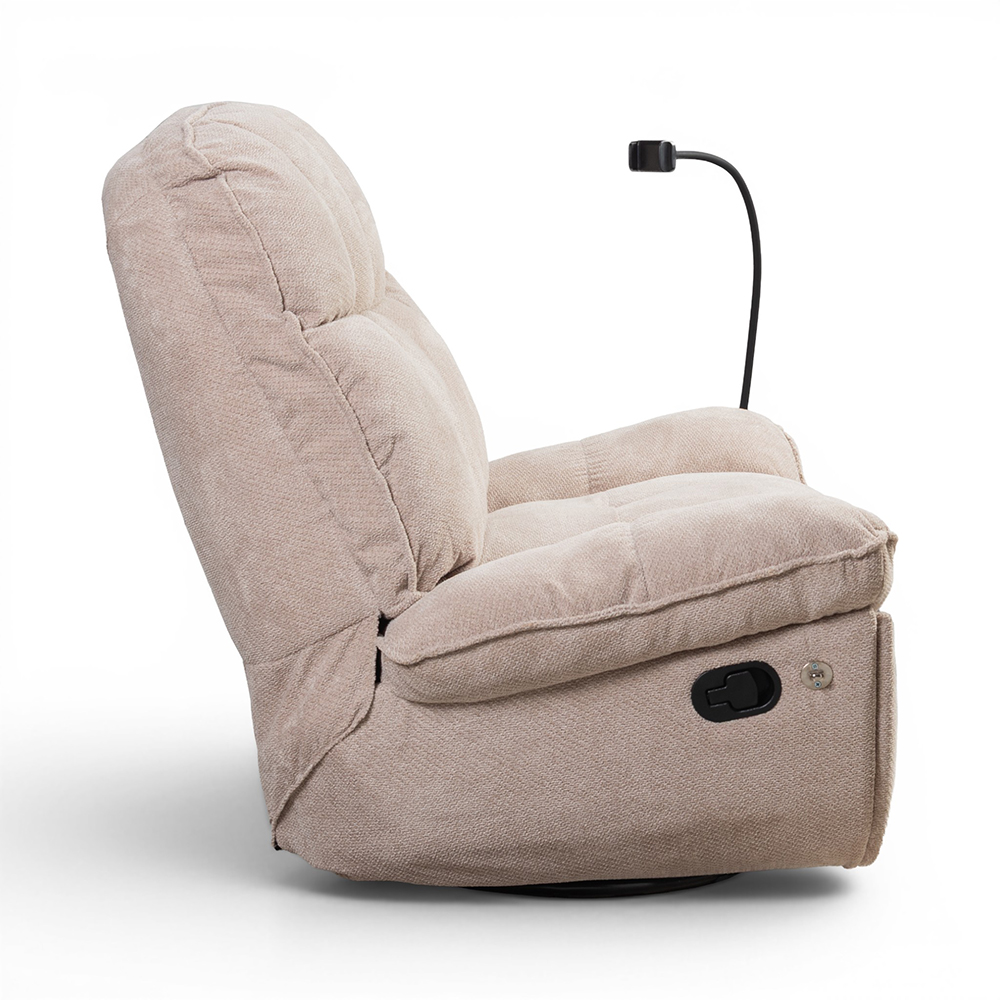 Weis Swivel Rocker Recliner with Phone Holder - Image 6