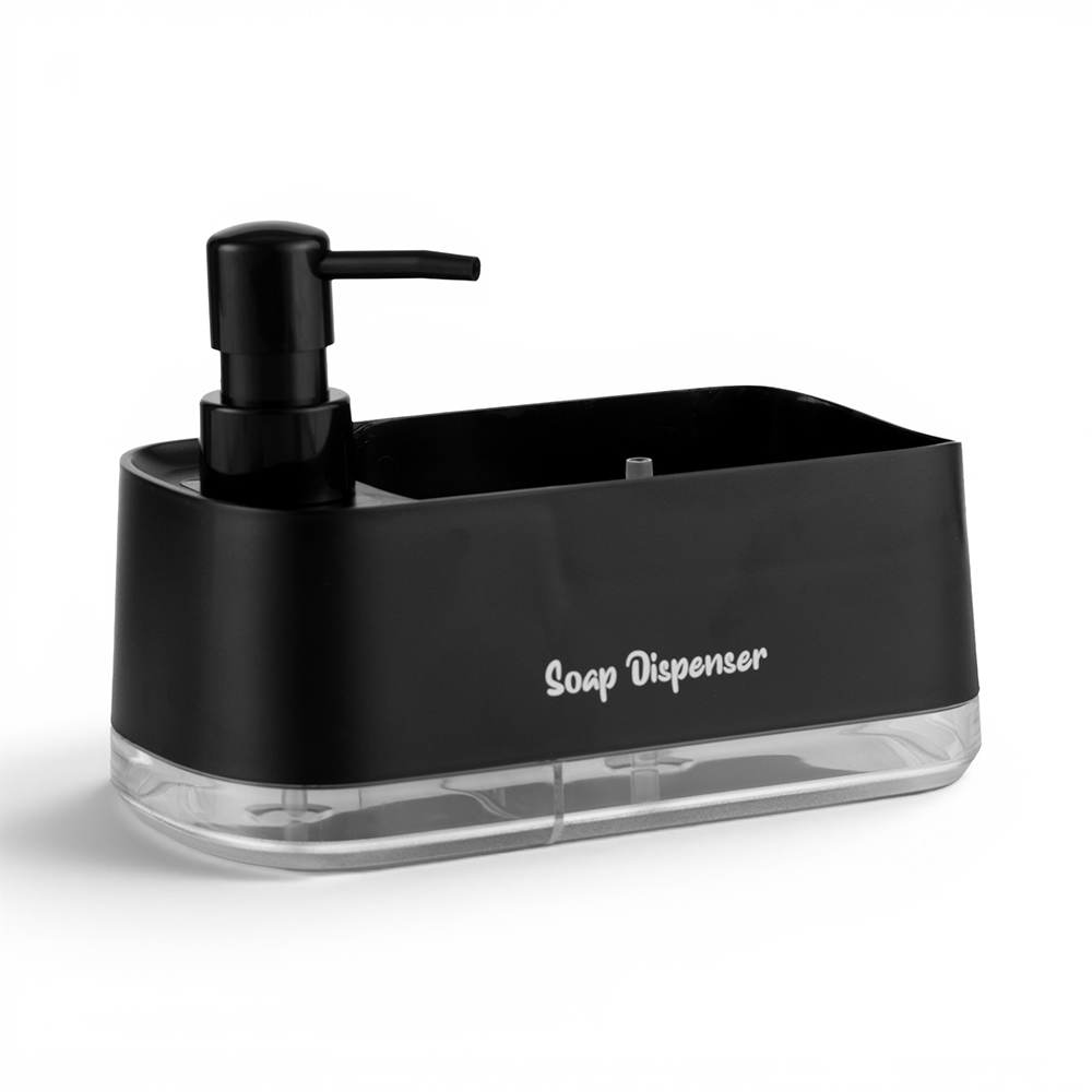 Dish & Hand Soap Dispenser with Sponge Holder (H14.5cm) - Image 21