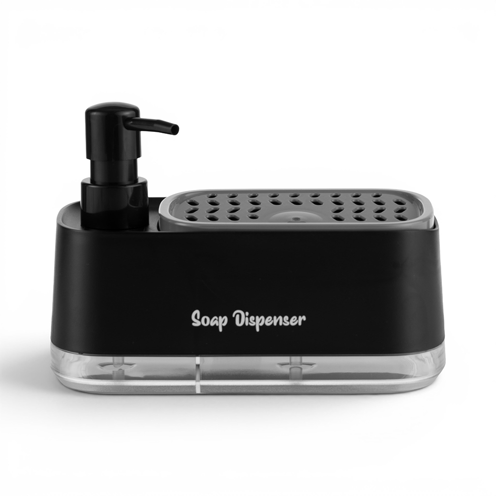 Dish & Hand Soap Dispenser with Sponge Holder (H14.5cm) - Image 22