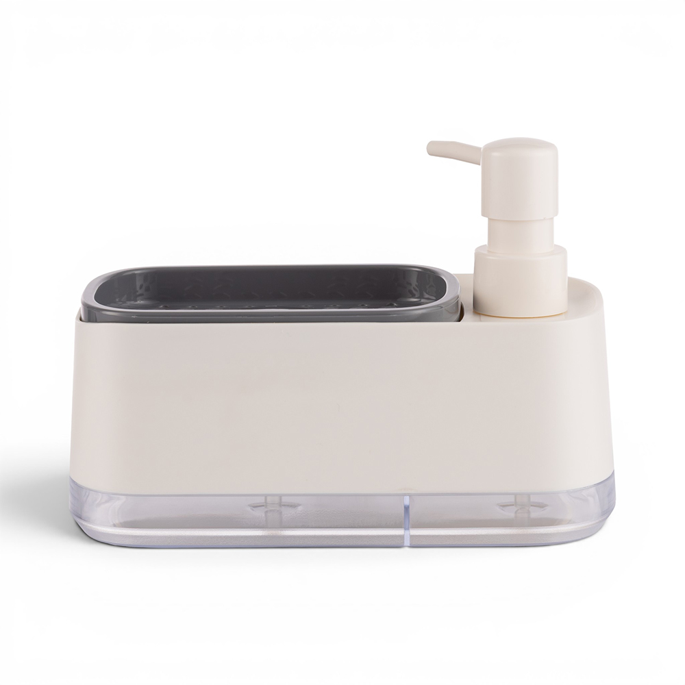 Dish & Hand Soap Dispenser with Sponge Holder (H14.5cm) - Image 6