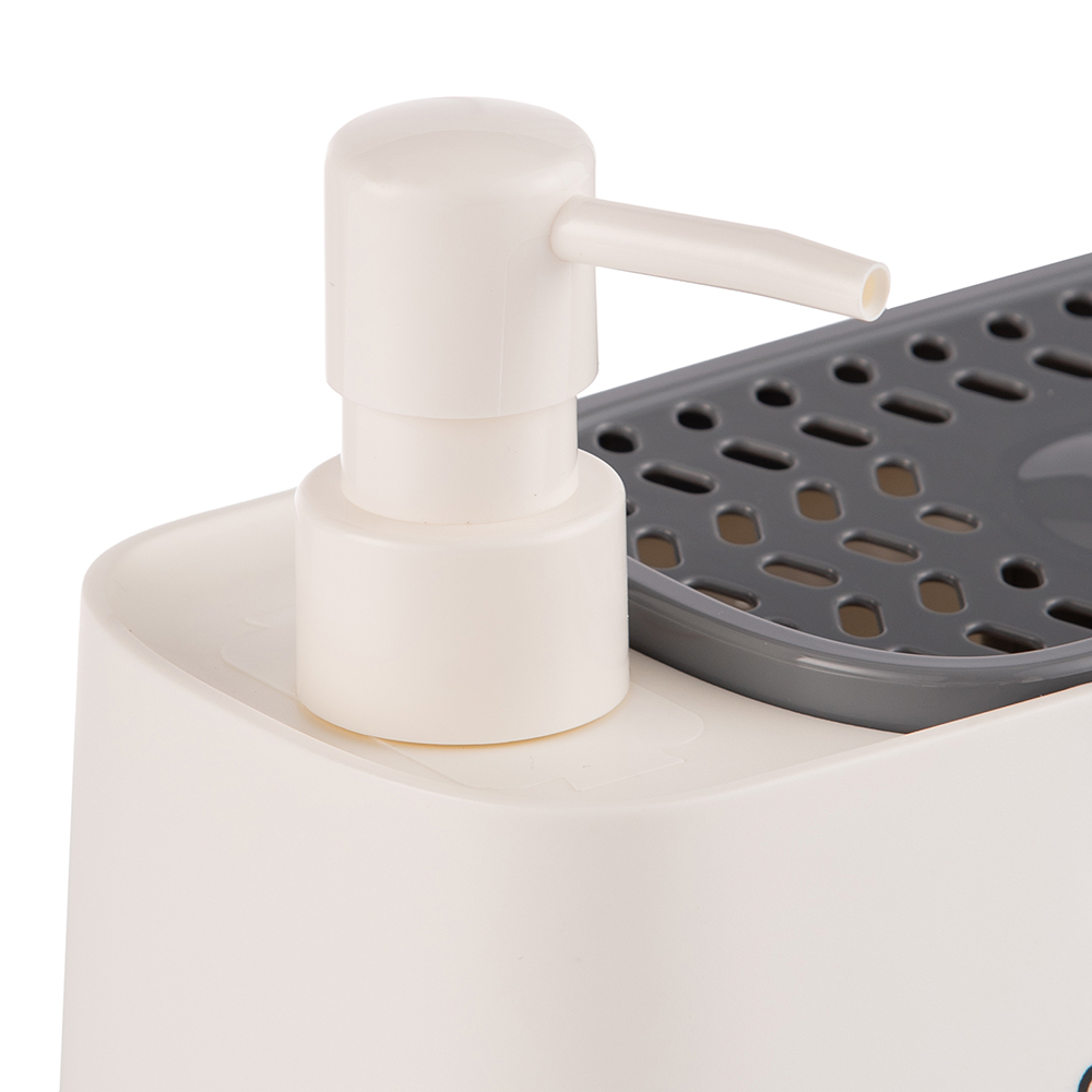 Dish & Hand Soap Dispenser with Sponge Holder (H14.5cm) - Image 9