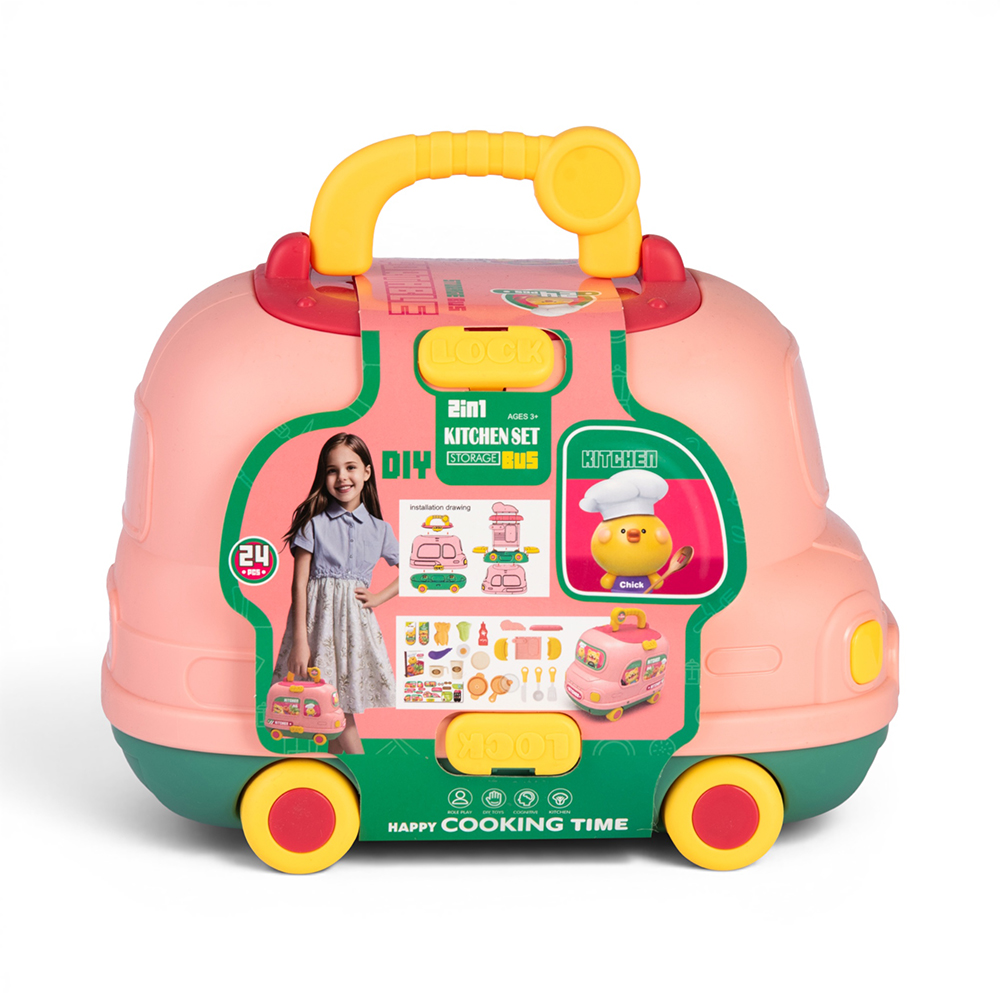 2 In 1 Kitchen Set Storage Bus - Image 12