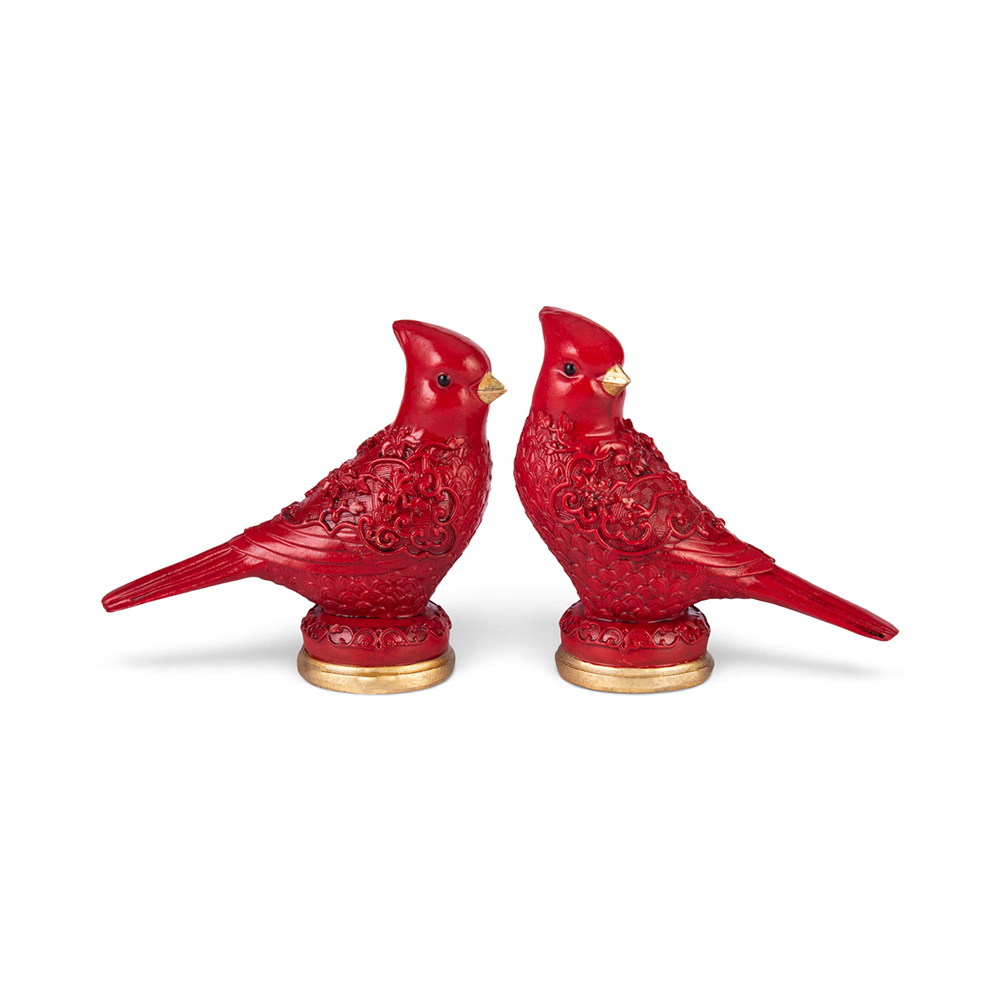Polyresin Carved Cardinals (Set of 2) - Image 2