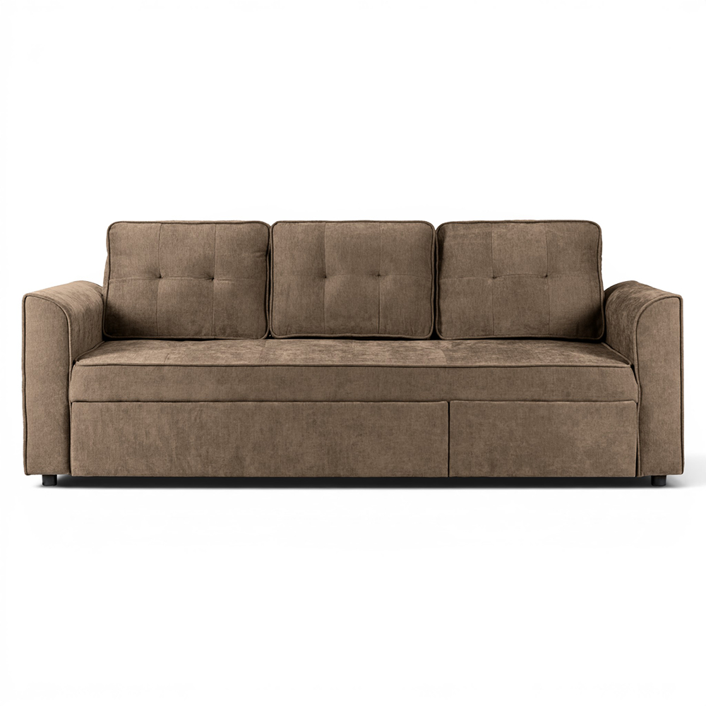 Spencer 3 Seater Pull Out Sofa Bed with Cup Holders - Image 18