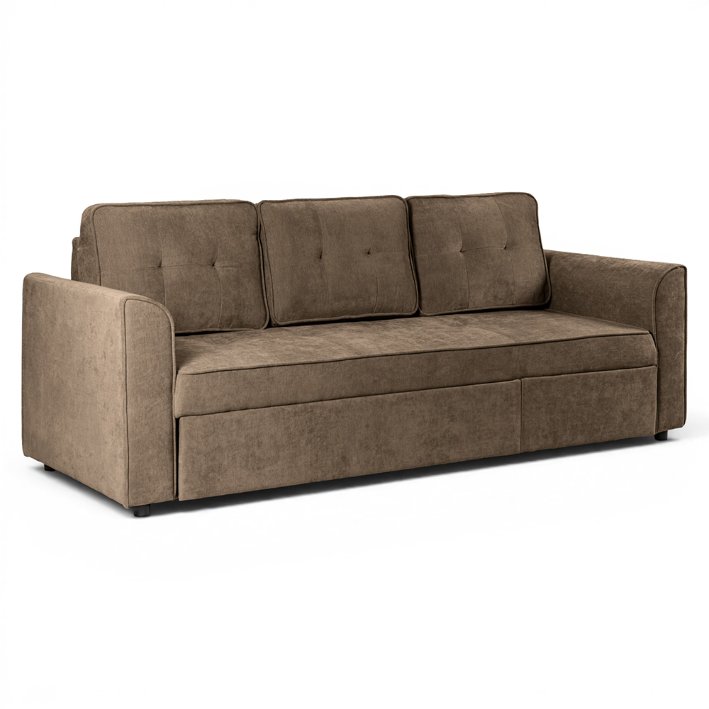 Spencer 3 Seater Pull Out Sofa Bed with Cup Holders - Image 24