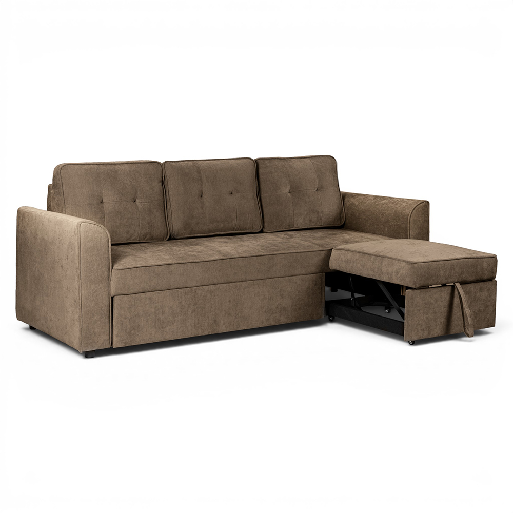 Spencer 3 Seater Pull Out Sofa Bed with Cup Holders - Image 23