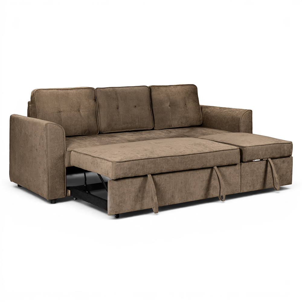 Spencer 3 Seater Pull Out Sofa Bed with Cup Holders - Image 20