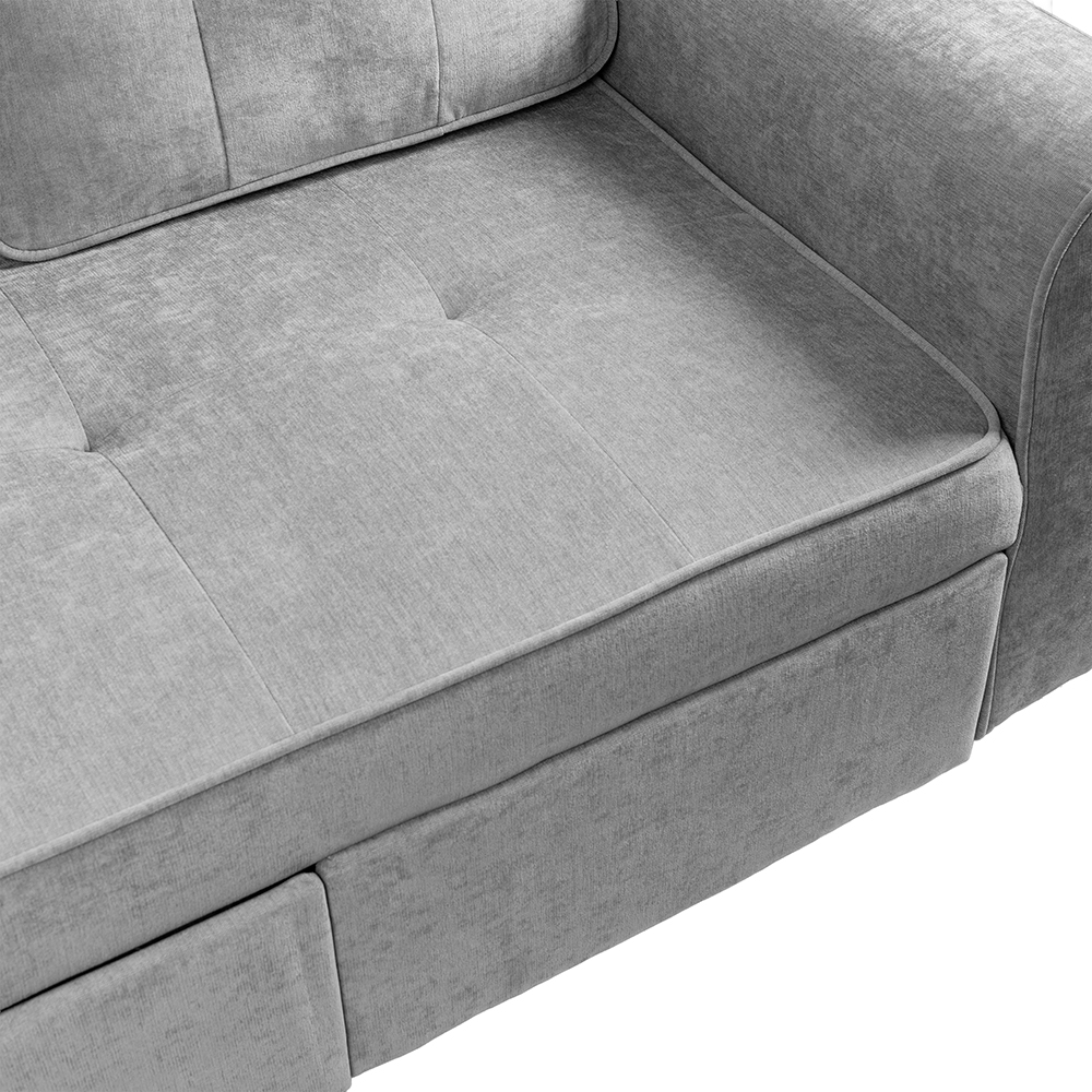 Spencer 3 Seater Pull Out Sofa Bed with Cup Holders - Image 11