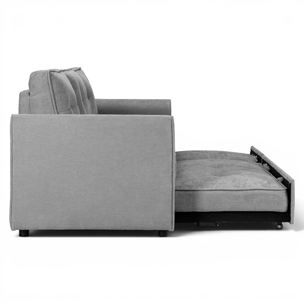 Spencer 3 Seater Pull Out Sofa Bed with Cup Holders - Image 7