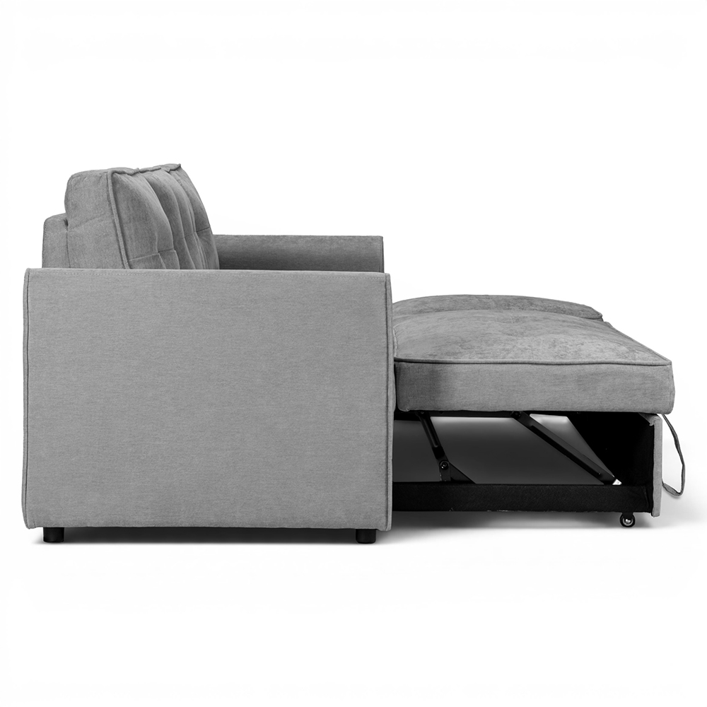 Spencer 3 Seater Pull Out Sofa Bed with Cup Holders - Image 8
