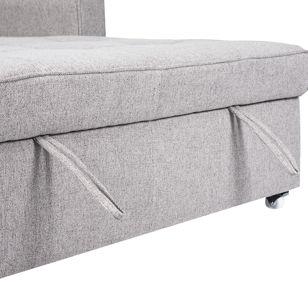 Eira 2 Seater Pull Out Sofa Bed with Cup Holders - Image 18